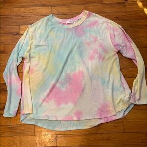 Enti tye dye LS tee NWOT Large